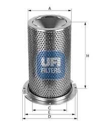 Воздушный фильтр 27.037.00 UFI