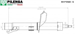 Амортизатор подвески SHP0182G PILENGA