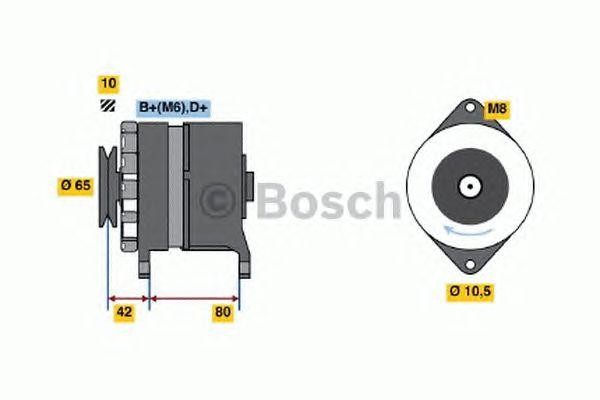 Генератор 0120488300 BOSCH