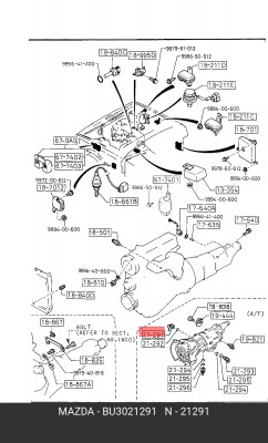 Датчик давления масла BU30-21-291 MAZDA