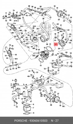 Регулятор обогащения при прогреве 93060610503 PORSCHE