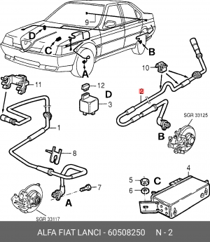 Датчик, частота вращения колеса 60508250 ALFA FIAT LANCIA