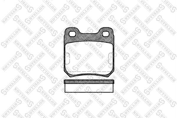 Колодки тормозные дисковые 250-010-SX STELLOX
