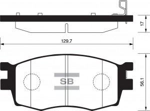 Колодки тормозные дисковые SP1186 SANGSIN