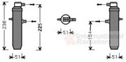 Осушитель, кондиционер 0900D234 VAN WEZEL