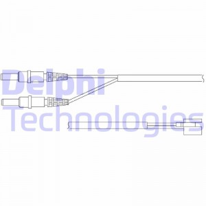 Сигнализатор, износ тормозных колодок LZ0147 DELPHI