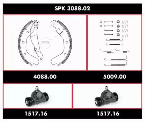 Комплект тормозных колодок SPK308802 REMSA