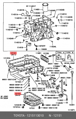 Прокладка, головка цилиндра 12151-13010 DAIHATSU