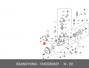 Деталь 1042030431 SSANG YONG