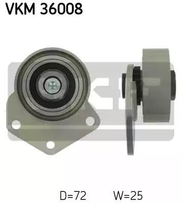 Паразитный / ведущий ролик, поликлиновой ремень VKM36008 SKF