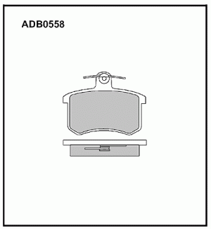 Колодки тормозные дисковые ADB0558 ALLIED NIPPON