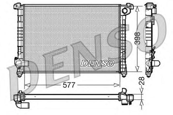 Радиатор, охлаждение двигател DRM05100 DENSO