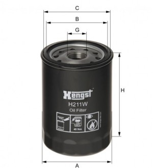 Масляный фильтр H211W HENGST