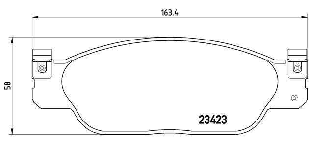Комплект тормозных колодок, диско P36012 BREMBO