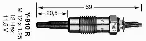 Свеча накаливания 4751 NGK NTK