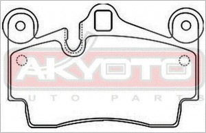 Колодки тормозные дисковые AKD-0347 AKYOTO