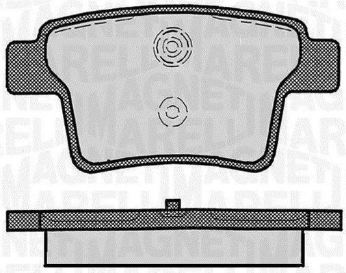 Комплект тормозных колодок, диско 430216171047 MAGNETI MARELLI