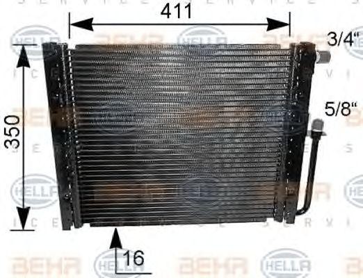 Конденсатор, кондиционер 8FC351038041 HELLA