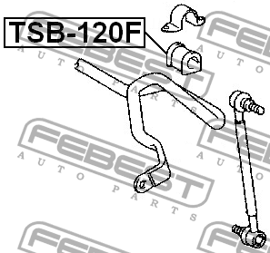 Втулка стабилизатора TSB-120F FEBEST