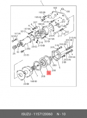 Мембрана 1-15712-006-0 ISUZU