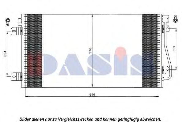 Конденсатор, кондиционер 182017N AKS DASIS