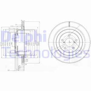 Тормозной диск BG3931 DELPHI