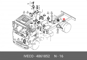 Регулятор тормозных сил 4861852 IVECO