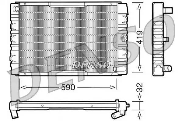 Радиатор, охлаждение двигател DRM33033 DENSO