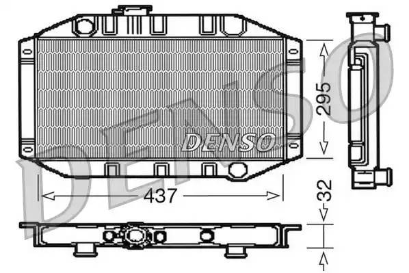 Радиатор, охлаждение двигател DRM10011 DENSO