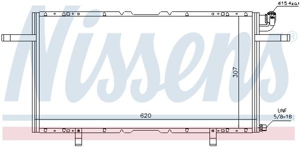 Конденсатор, кондиционер 94686 NISSENS