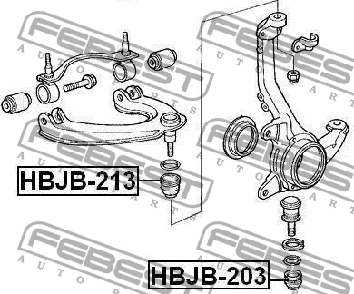 Опора шаровая подвески HBJB-203 FEBEST