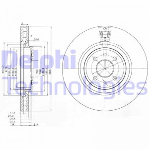 Тормозной диск BG3387 DELPHI