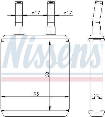 Теплообменник, отопление салона 77604 NISSENS