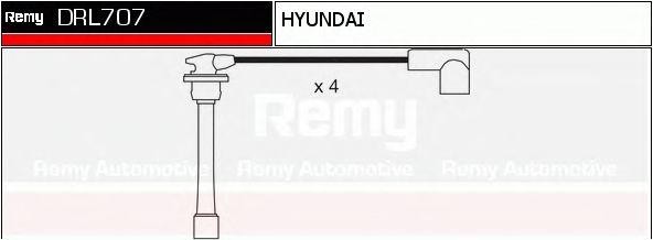 Ккомплект проводов зажигания DRL707 DELCO REMY