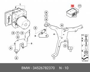 Датчик, продольное / поперечное ускорение 34 52 6 782 370 BMW