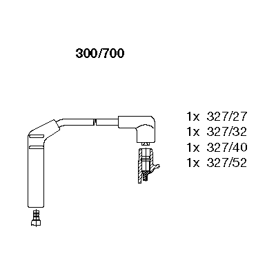 Ккомплект проводов зажигания 300/700 BREMI