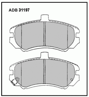 Колодки тормозные дисковые ADB31197 ALLIED NIPPON