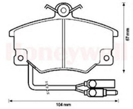 Комплект тормозных колодок, диско 571452B BENDIX JURID