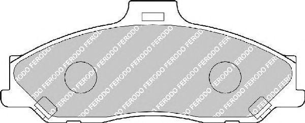 Комплект тормозных колодок, диско FSL1527 FERODO
