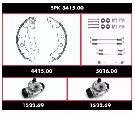 Комплект тормозных колодок SPK341500 REMSA