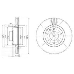 Тормозной диск BG2688 DELPHI