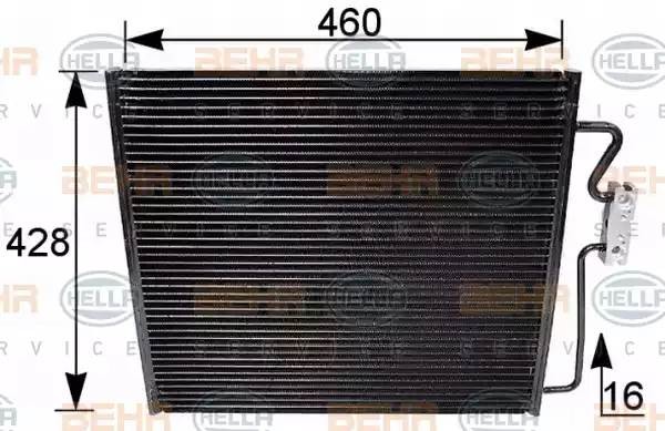 Конденсатор, кондиционер 8FC 351 035-521 HELLA