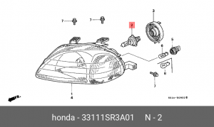 Лампа 33111-SR3A01 HONDA