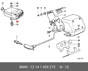 Блок управления, управление двигателем 12 14 1 459 275 BMW