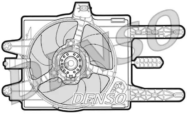 Вентилятор, охлаждение двигателя DER09030 DENSO