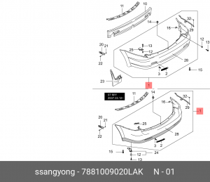 Деталь 7881009020LAK SSANG YONG