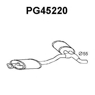 Предглушитель выхлопных газов PG45220 VENEPORTE