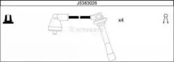 Ккомплект проводов зажигания J5383026 H B JAKOPARTS NIPPARTS