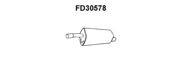 Глушитель выхлопных газов конечный FD30578 VENEPORTE