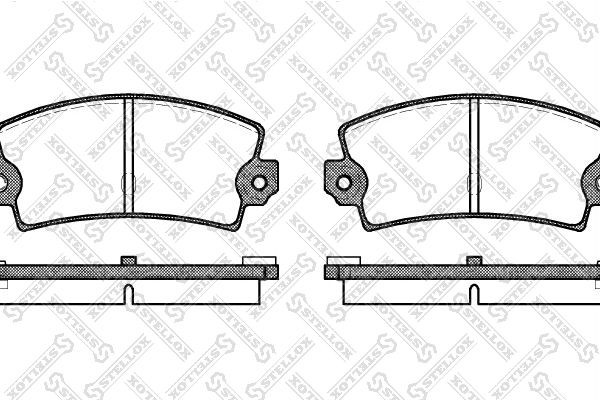 Колодки тормозные дисковые 032-036-SX STELLOX